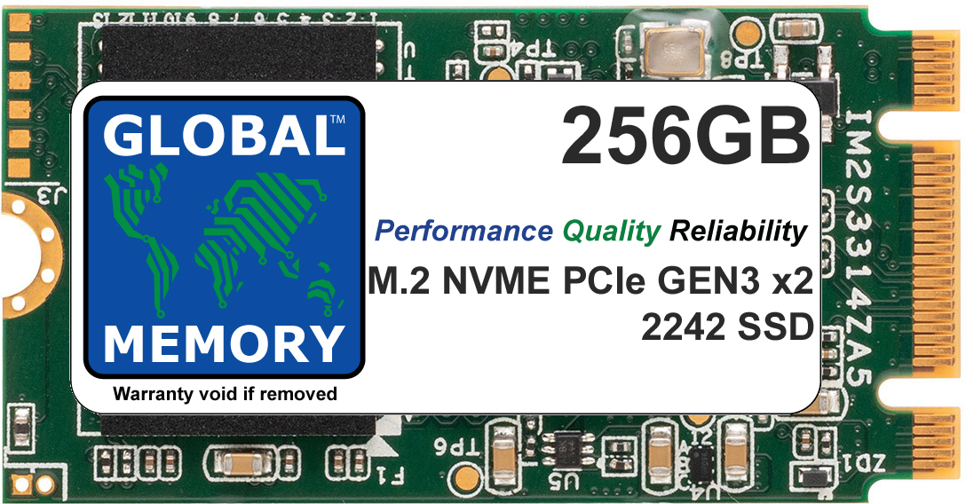 256GB M.2 2242 PCIe Gen3 x2 NVMe B+M KEY SSD FOR LAPTOPS / DESKTOP PCs / SERVERS / WORKSTATIONS